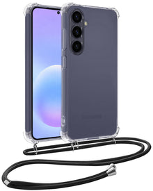 Samsung A57 Hoesje met Koord Backcover Shockproof - Transparant