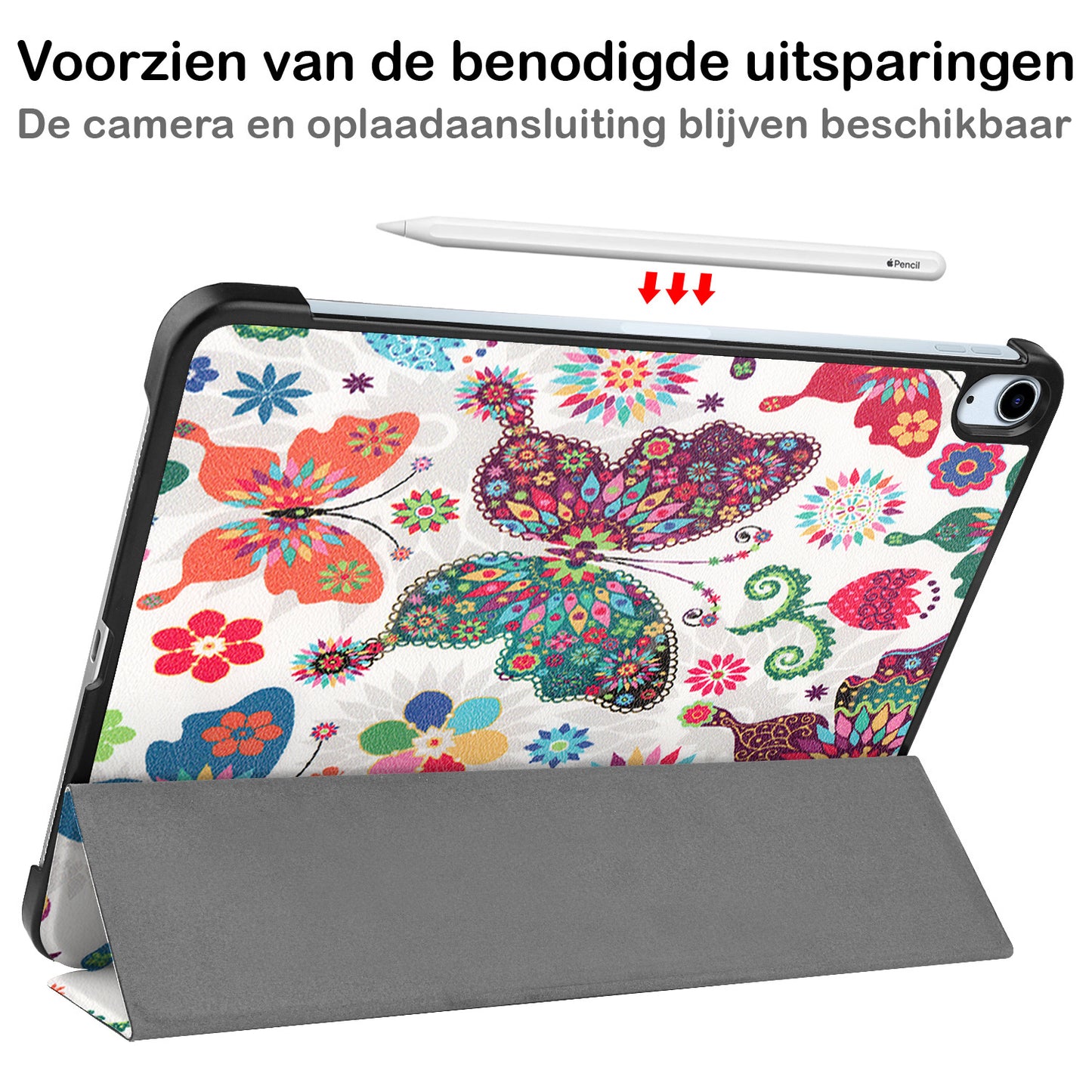 iPad Air 2022 Hoesje Book Case - Vlinders