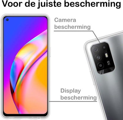 OPPO A94 5G Hoesje Siliconen Backcover Lichtgewicht - Transparant