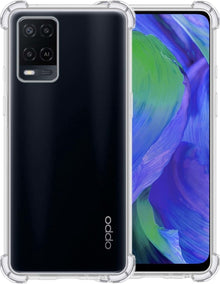 OPPO A54 Hoesje Shockproof Backcover Siliconen - Transparant