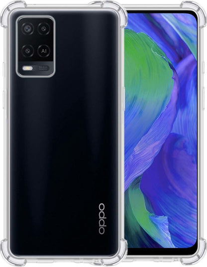 OPPO A54 Hoesje Shockproof Backcover Siliconen - Transparant