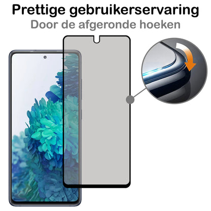 Samsung S20 FE Screenprotector Gehard Glas - Privacy