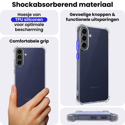 Samsung A37 Hoesje Shockproof Backcover Siliconen - Transparant