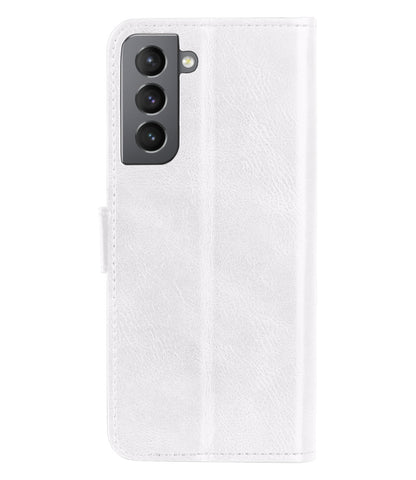 Samsung S22 Plus Hoesje Bookcase Cover met Kaarthouder - Wit