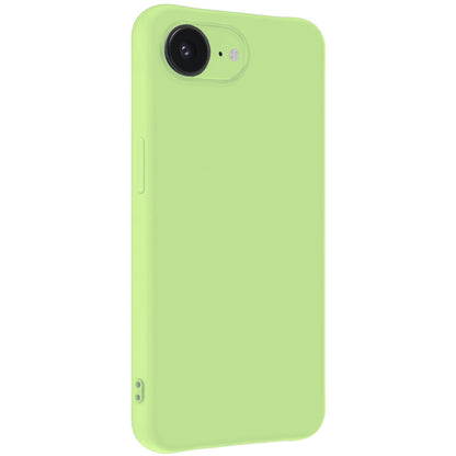 iPhone 16e Hoesje Siliconen Backcover Lichtgewicht - Groen