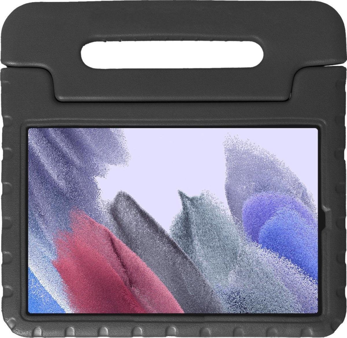 Samsung Galaxy Tab A7 Lite Hoesje Kids Cover Bumper - Zwart