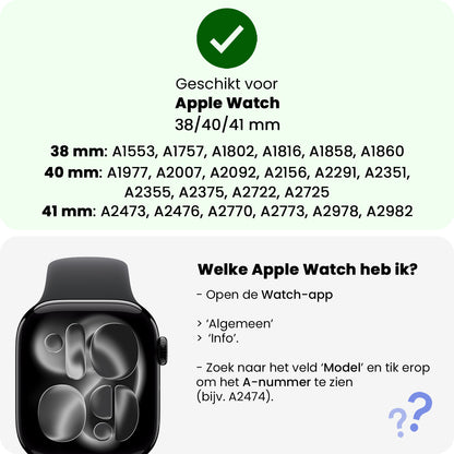 Apple Watch 1, 2, 3, 4, 5, 6, 7, 8, 9, SE - 38/40/41 mm Bandje Siliconen met verstelbare polsband - Cactus