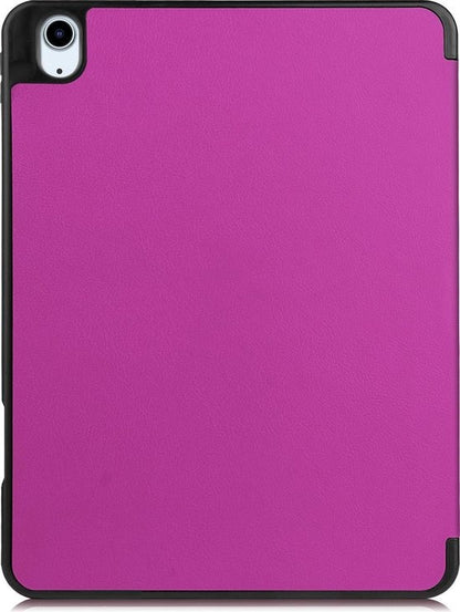iPad Air 2020 Trifold Bookcase Hoes met Penhouder voor Apple Pen - Paars