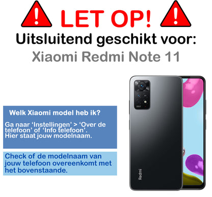 Xiaomi Redmi Note 11 Screenprotector Gehard Glas - Full Screen