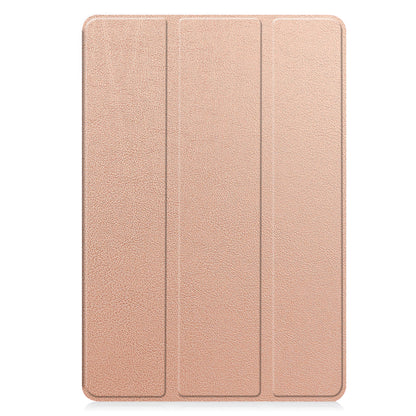 Samsung Galaxy Tab S9 FE Plus Trifold Bookcase Hoes met Penhouder voor S Pen - Rosé goud