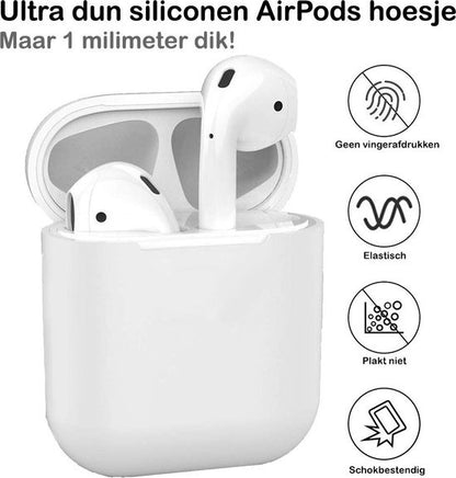 AirPods 2 Hoesje Siliconen Lichtgewicht - Transparant