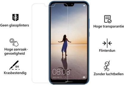 Huawei P20 Lite 2018 Screenprotector Tempered Glass