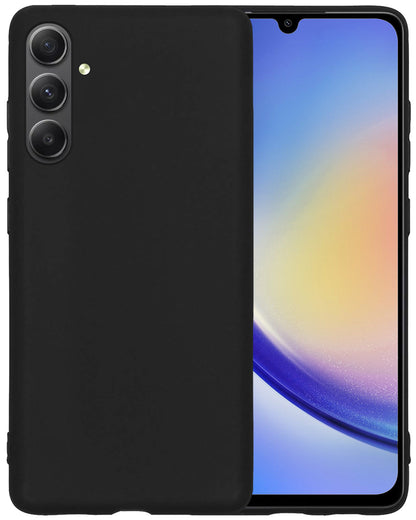 Samsung A34 Hoesje Siliconen - Zwart