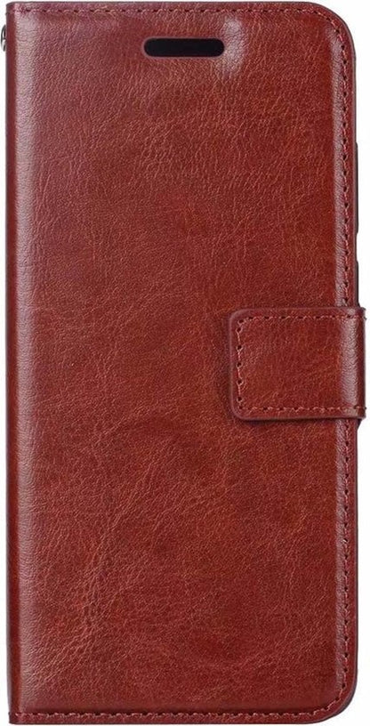 Samsung Galaxy A50 Hoesje Bookcase Cover met Kaarthouder - Bruin