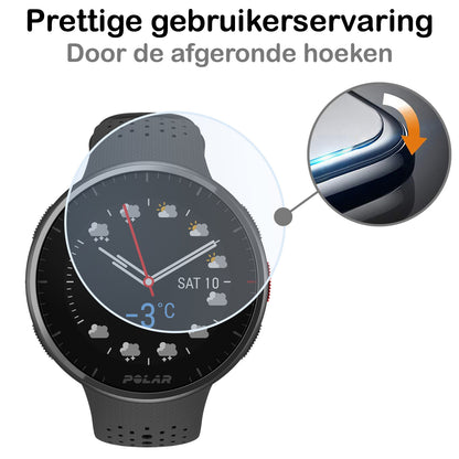 Polar Pacer Pro Screenprotector Gehard Glas - Anti-kras