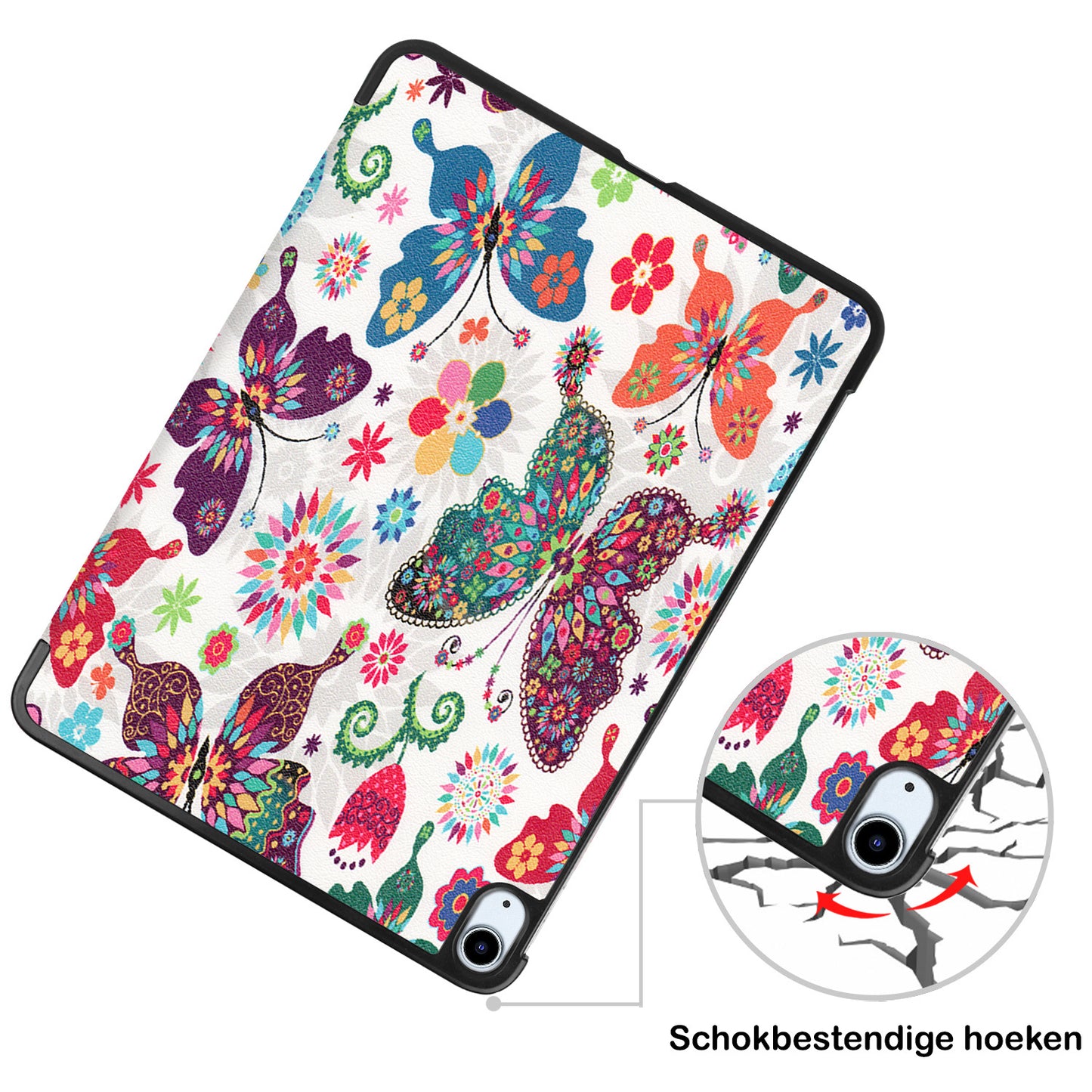 iPad Air 2022 Hoesje Book Case - Vlinders