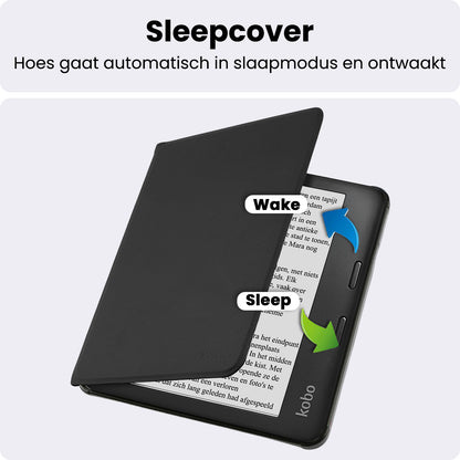 Kobo Sage Bookcase Hoes Shockabsorberend - Zwart