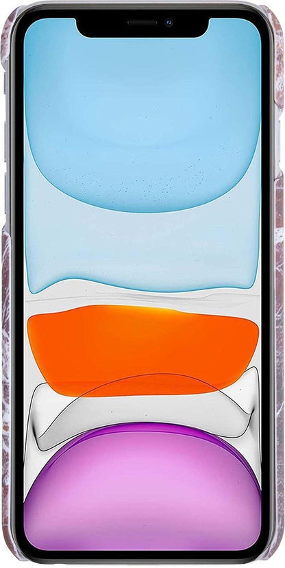 iPhone 11 Hoesje Marmer Hard Case Cover - Rood