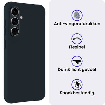 Samsung A37 Hoesje Siliconen Backcover Lichtgewicht - Donkerblauw