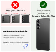 Samsung S24 Plus Hoesje Bookcase Cover met Kaarthouder - Rosé goud