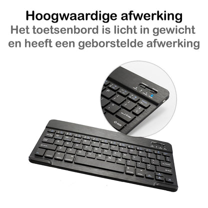 iPad Pro 2022 (11 inch) Toetsenbord Hoes met Uitneembaar toetsenbord - Zwart