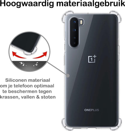 OnePlus Nord Hoesje Shock Proof Siliconen - Transparant