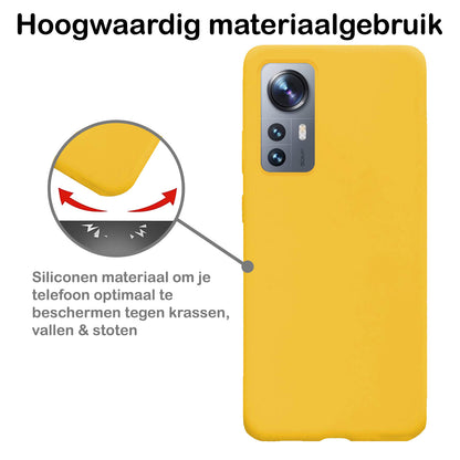 Xiaomi 12X Hoesje Siliconen - Geel