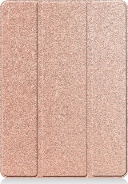 iPad 10.2 2019 Trifold Bookcase Hoes met Penhouder voor Apple Pen - Rosé goud