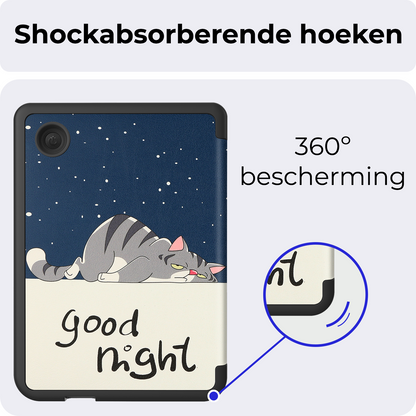 Kobo Clara Colour Bookcase Hoes Shockabsorberend - Kat