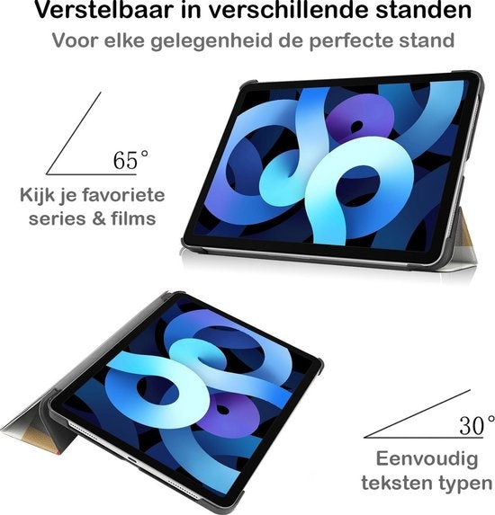 iPad Air 2020 Hoesje Book Case - Blokken