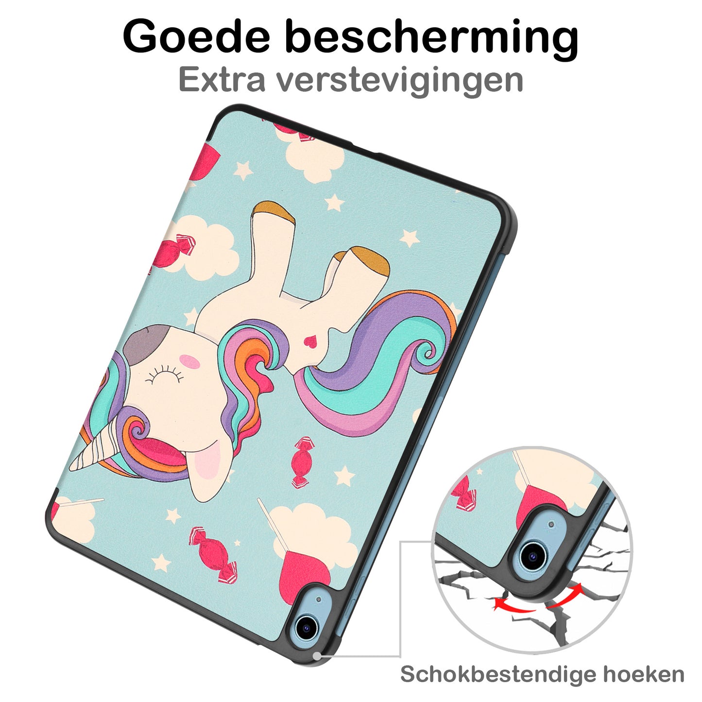 iPad 2022 Hoesje Book Case - Eenhoorn