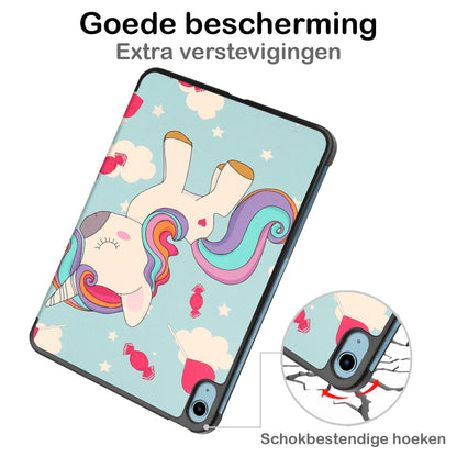 iPad 2022 Hoesje Book Case - Eenhoorn