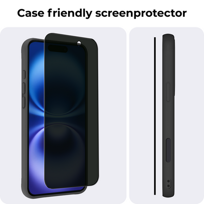 iPhone 16 Screenprotector Gehard Glas - Privacy