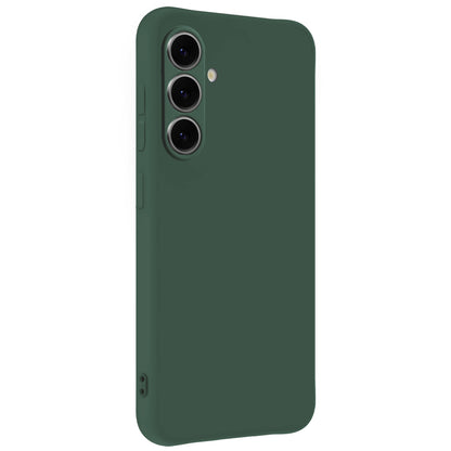 Samsung S25 FE Hoesje Siliconen Backcover Lichtgewicht - Donkergroen