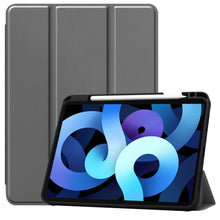 iPad Air 2022 Trifold Bookcase Hoes met Penhouder voor Apple Pen - Grijs