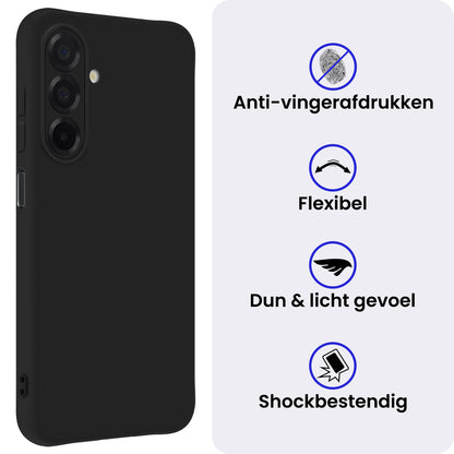 Samsung A26 Hoesje Siliconen Backcover Lichtgewicht - Zwart