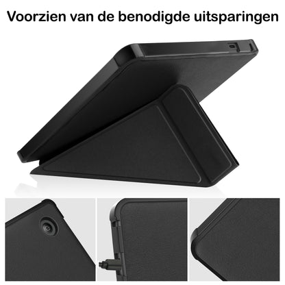 Kobo Libra 2 Trifold Bookcase Hoes - Zwart