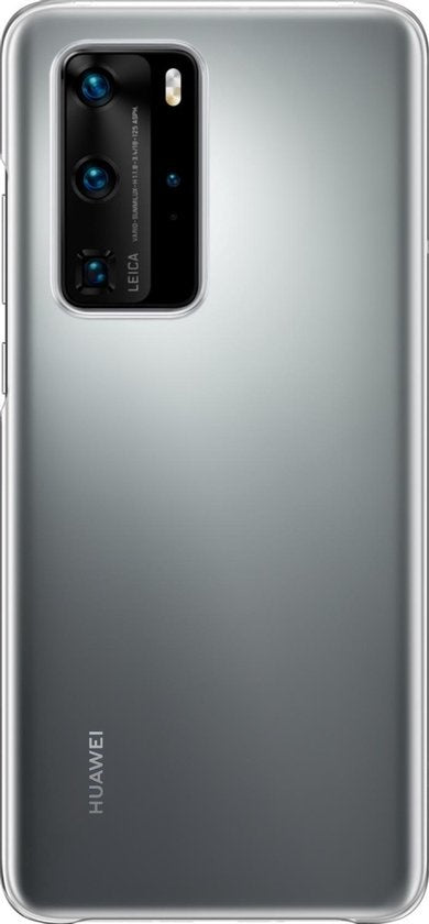 Huawei P40 Pro Hoesje Siliconen Backcover Lichtgewicht - Transparant