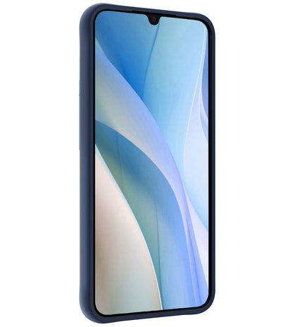 Samsung A15 Hoesje Siliconen - Donkerblauw