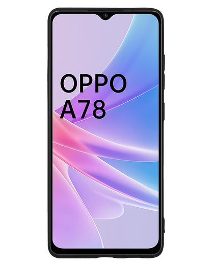 OPPO A78 5G Hoesje Siliconen Backcover Lichtgewicht - Zwart