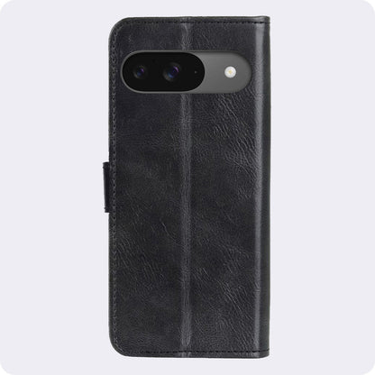 Google Pixel 10 Hoesje Bookcase Cover met Kaarthouder - Zwart