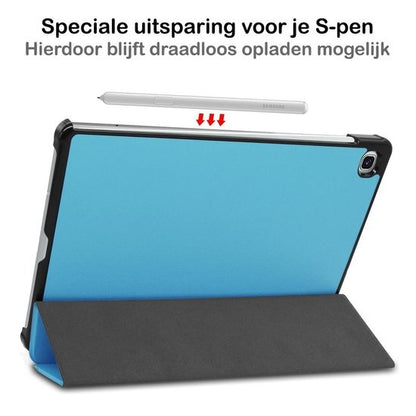 Samsung Galaxy Tab S6 Lite Hoesje Book Case - Lichtblauw