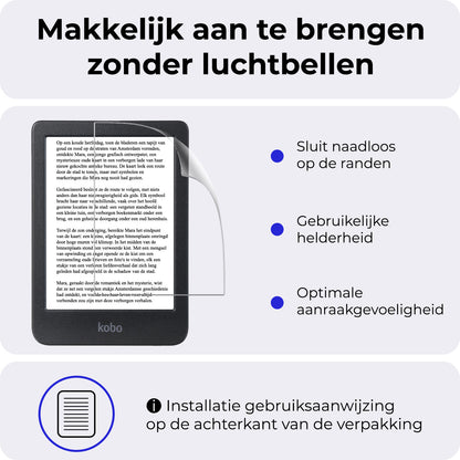 Kobo Clara 2E Screenprotector Soft TPU - Full Screen