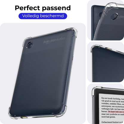 Kobo Clara Colour Hoesje Siliconen Backcover Lichtgewicht - Transparant