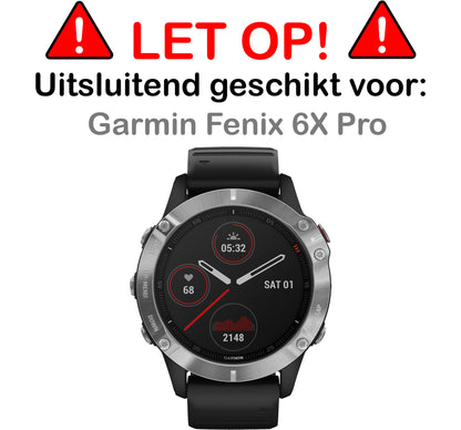 Garmin Fenix 6x Pro Screenprotector Gehard Glas - Anti-kras