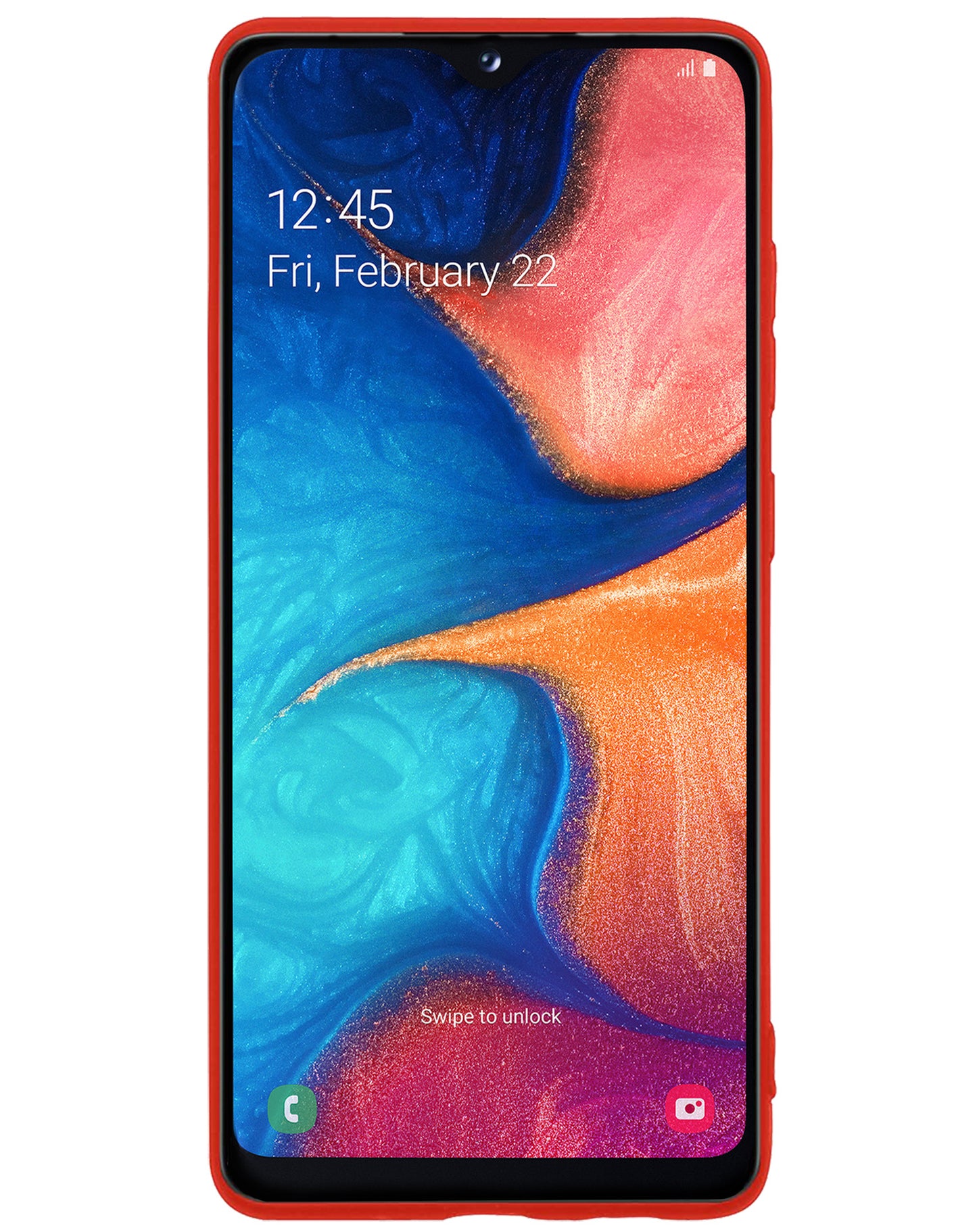 Samsung A20e Hoesje Siliconen - Rood