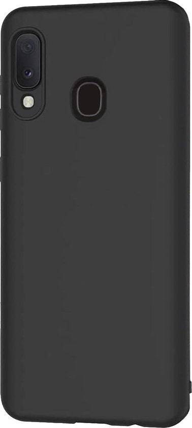 Samsung A20e Hoesje Siliconen Backcover Lichtgewicht - Zwart