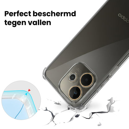 OPPO A5 Pro Hoesje Shockproof Backcover Siliconen - Transparant