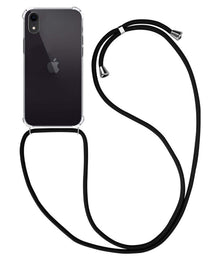 iPhone XR Hoesje met Koord Backcover Shockproof - Transparant