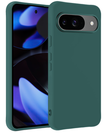 Google Pixel 10 Hoesje Siliconen Backcover Lichtgewicht - Donkergroen